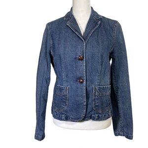 GAP Stretch Women's size 6 Denim Jean Blazer Jacket